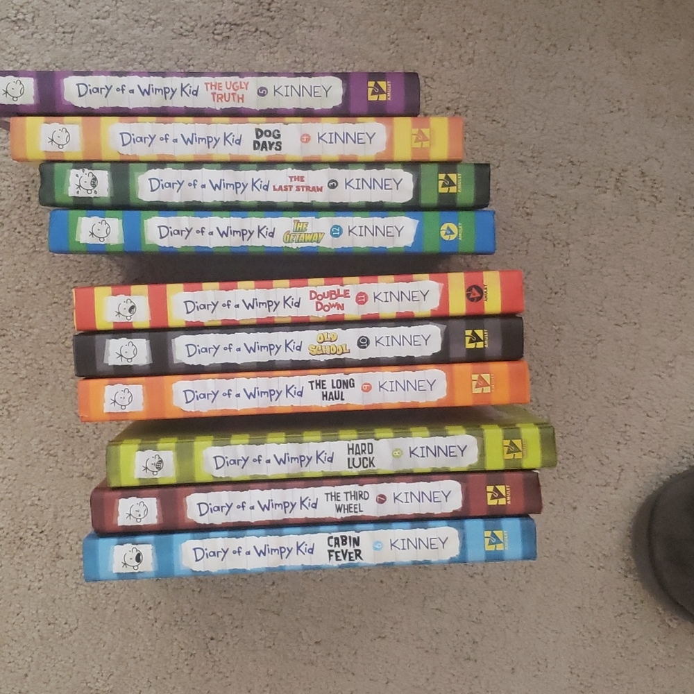 Diary of a Wimpy Kid books set of 10